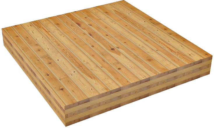 CLT (Cross Laminated Timber) панель – это многослойная массивная деревянная конструкция
