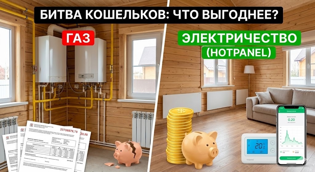 Тема: Газ или Электричество? Считаем реальную окупаемость «трубы» (цифры внутри)